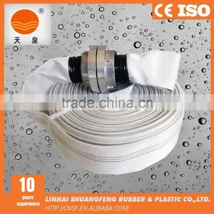 2 Inch Pvc Lining White Fire Hose Reel Connected With Storz Couplings thumbnail-1