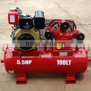 Diesel Belt Driven Air Compressor - BWI40D55H100F thumbnail-1