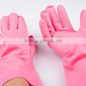 Pink Nitrile Washing Up Household Rubber Gloves thumbnail-3