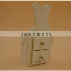 2015 Newest Style Bear Shape Wooden Storage Case|home Decor|office Desk thumbnail-2