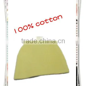 100% Cotton Yellow Color Baby Beanie Hat thumbnail-1