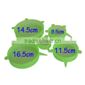 Custom Packages Top Quality 6 Pack Set Silicone Stretch Cover for Food thumbnail-1