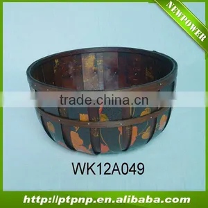 Eco-friendly Wooden Chip Flower Pots for Garden Decoration thumbnail-1