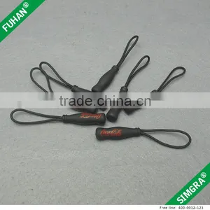 Popular Shape Brand Logo Durable PVC Zipper Sliders for Apparel thumbnail-1