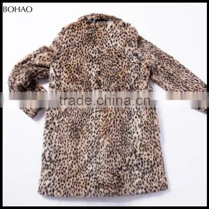 2017 New Fashion Thick Leopard Fake Fur Coat Women thumbnail-5