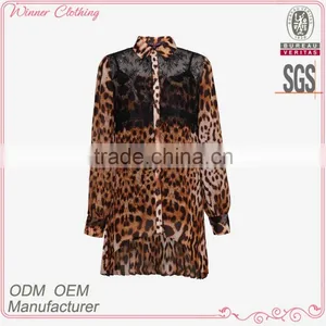 Women's Shirts 2015 New Design Bulk Long Sleeve Slik T-shirts thumbnail-1