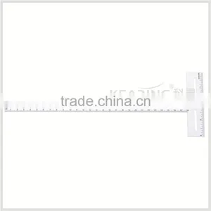 Kearing High Quality Transparent Sandwich Line T Sharped Draft Ruler 1.2mm Thick Plastic Rulers#T1204 thumbnail-6