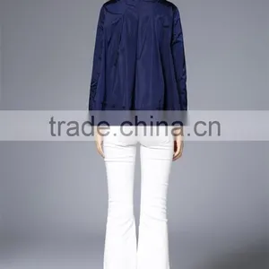 New Style Custom Army Green and Navy Nylon Hoodie Jacket Cheap Price thumbnail-6