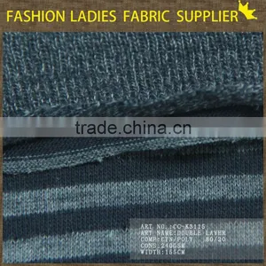Hot Sales Ladies Fashion Fabric Cotton Polyester Double Layer Jacquard Fabric thumbnail-2