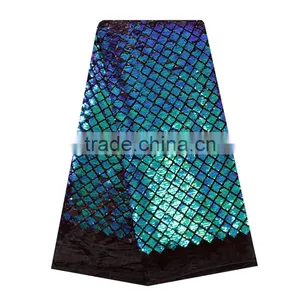 2017 New Arrivals Guangzhou Lace Fabrics Velvet African Lace Fabric thumbnail-1