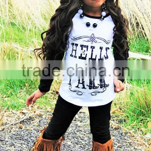 Wholesale Cotton Kids Raglan Sleeve Printing T-shirts thumbnail-1