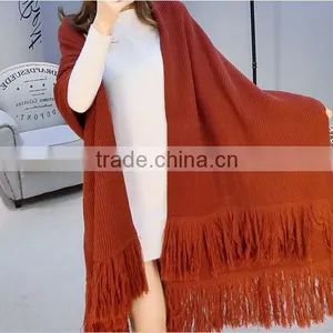2015 2016 Modern Handmade Big Thick Acrylic Wool Trendy Knitting Scarf thumbnail-1
