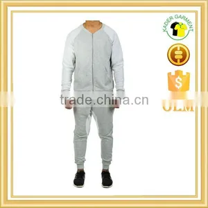 Raglan Sleeve Zipper up Custom Cotton Tracksuits New Design thumbnail-1