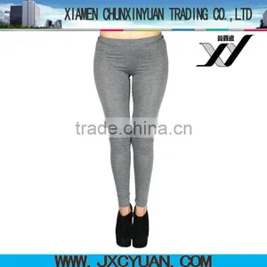 2017 Fashion Womens Sexy Leggings Adult OEM Service Spandex Cotton Sportswear Custom Plain Dyed thumbnail-1
