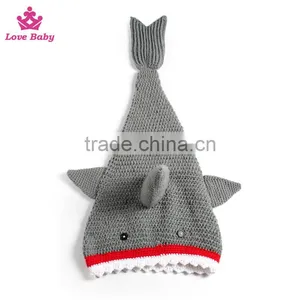 Wholesale Crochet Shark Photo Props Bag for Newborn Infant LBP20160218-17 thumbnail-1