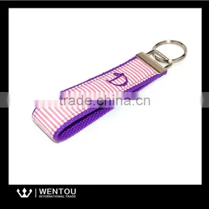 Hot Selling Monogram Webbing Seersucker Key Fob thumbnail-3