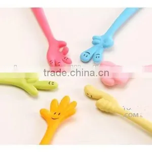 Creative Stationery Finger Shape Ballpoint Pen Flexible Silica Gel Pen Office & Student Pen thumbnail-2