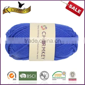 Charmkey Baby Sweater Knitting Yarn Natural Fiber Combed Cotton Yarn Hand Knitting Yarn thumbnail-1