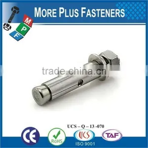 Made In Taiwan Heavy Load Bronze Finished Green Plated Stainless Steel Sleeve Anchor Wedge Bolt thumbnail-4