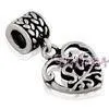 White Copper European Style Beads-
