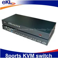 8 Way KVM Switch, 8x1 VGA KVM Switch Box 8 in 1 Out thumbnail-1