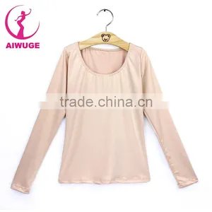 Girls Kids Nude Ballet Underwear Long Sleeve Leotard Adult Dancing Leotards Tops thumbnail-6