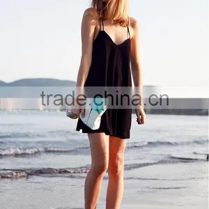 Summer Ladies Sexy Tignt Spaghetti Strap Bcakless Mini Party Dress Beach Cocktail Dresses For Women thumbnail-6