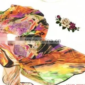 PRINTED POLYESTER SCARF thumbnail-1