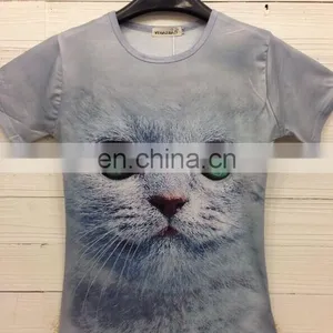 Full Printing Custom 3d Animals t Shirt Wholesale Mouse Design T-shirts thumbnail-3