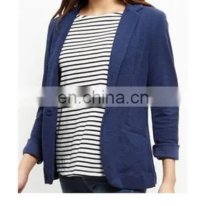 Ladies Formal Soft Feeling Lapel Blazer With One Button thumbnail-3
