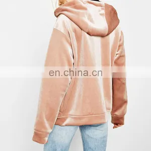 Comfortable Cool Design Velvet Zip Up Hoodie thumbnail-2