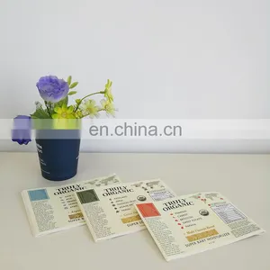 Customized Colorful Printing Adhesive PVC Sticker Organic Vegetables Packaging Label thumbnail-6