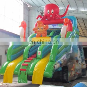 Inflatable With Slide Bouncer Inflatable Amusing Ocean World Trampoline Combo thumbnail-1