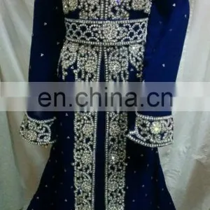 Party Wear Dress Dubai Style Jalabiya Wedding Dress Morocco Kaftan M431 thumbnail-1