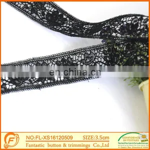 New Fashion Water Soluble Black Lace For Garment Fabric Lace Triming thumbnail-2