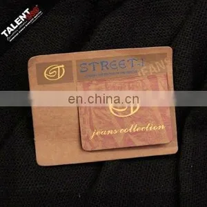Custom Private Design Die-cutting Leather Label Patch for Jeans Collection thumbnail-1