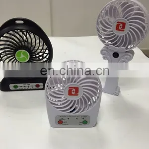 Mini Portable Rechargeable Fan With Led Torch Powered By 18650 thumbnail-2