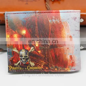 Pirates of the Caribbean Men's Wallets Money Clip Wallet PU Purse for Men Women Wallet thumbnail-2