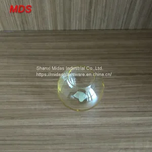 Round Yellow Small Glass Fish Bowl Vase for Flowers thumbnail-4