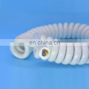 Elastomeric Power Cables Retractable Coil Cable Spiral Coiled Cable thumbnail-1