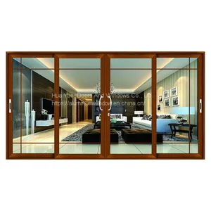 Customized Design Aluminum 3 Panel Sliding Glass Door thumbnail-4
