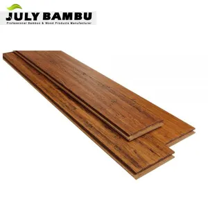 14 mm Click Lock Carbonized Strand Woven Bamboo Flooring Indoor Used Bamboo Wood Flooring Price thumbnail-1