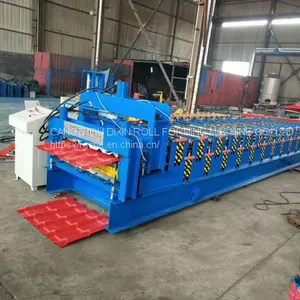 Africa Hot Design Metal Roofing Double Layer Glazed Tile Forming Machine thumbnail-4