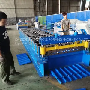 Color Steel Trapezoidal Metal Roofing Sheet Roll Forming Machine Design Manufacture thumbnail-4
