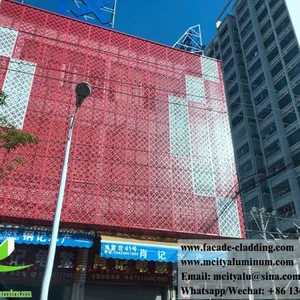 China Supplier 3mm Aluminum Facade Sheet Perforated Panel Metal Cladding Panel thumbnail-1