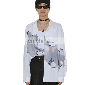 Diznew Custom Printed Short Sleeve Button up 100% Polyester Hawaiian Shirts for Men thumbnail-1