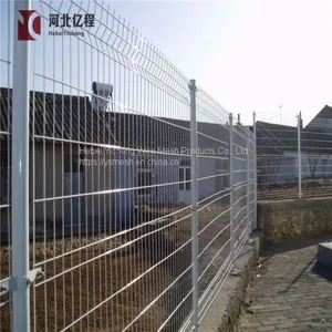 Galvanized and PVC Coated Triangle Bend 3D Curved Welded Fence thumbnail-4