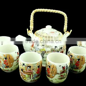 High Quality Ancient Beauty White Porcelain Tea Set thumbnail-1