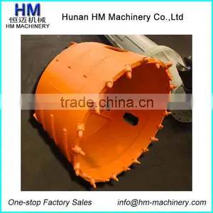 Core Barrel With Round Shank Chisel Teeth For Bauer Rotary Drilling Rig thumbnail-1