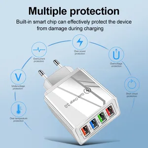 EU/US Plug USB Charger Quick Charge 3.0 For Phone Adapter for Huawei Mate 30 Tablet Portable Wall thumbnail-4